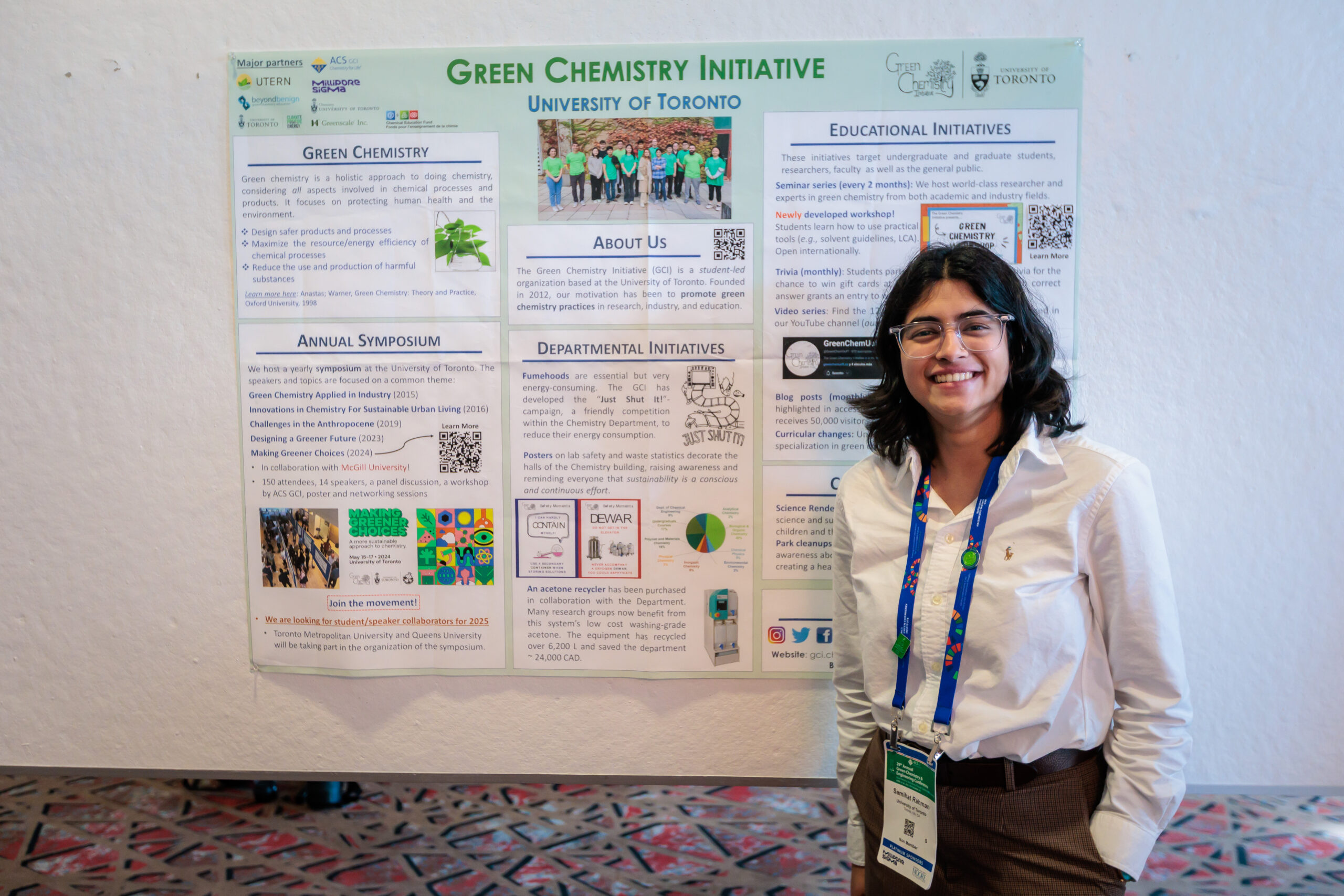 Poster presenter at GC&E