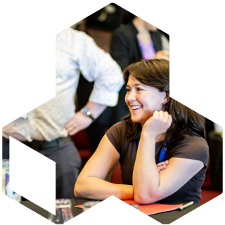 GC&E conference attendee smiling